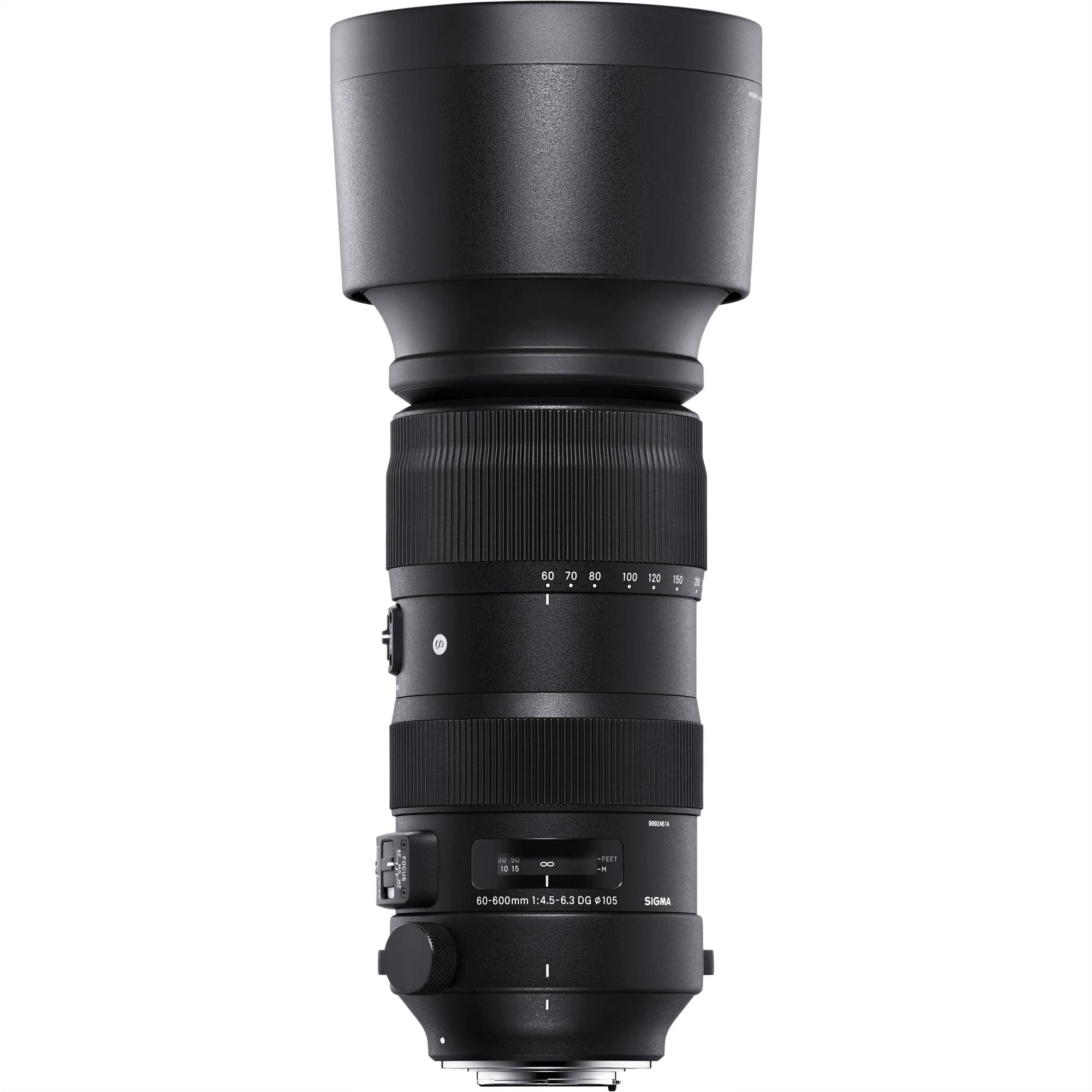 Sigma 60-600mm F4.5-6.3 DG OS HSM Sports Lens for Canon EF