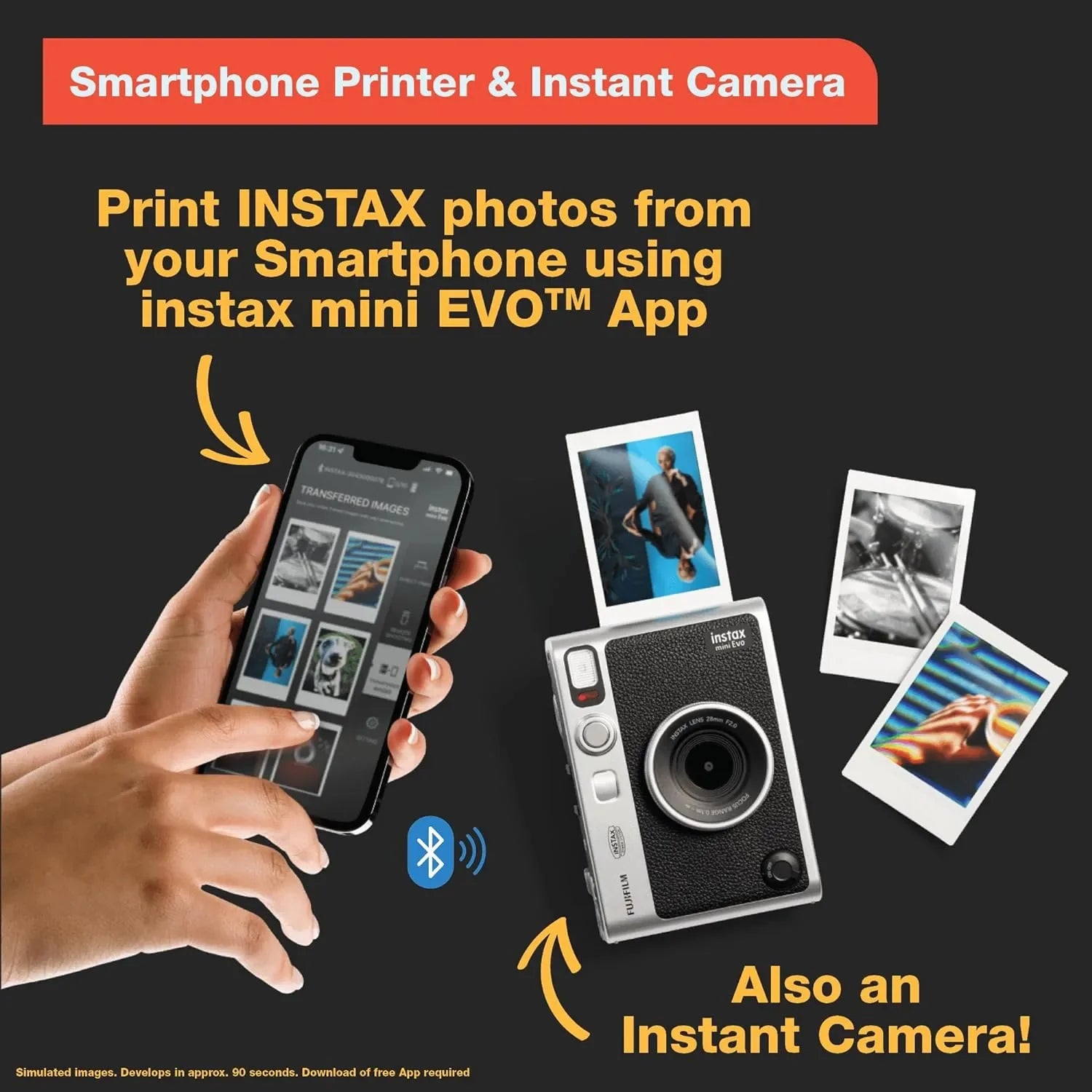 FUJIFILM INSTAX MINI EVO Hybrid Instant Camera