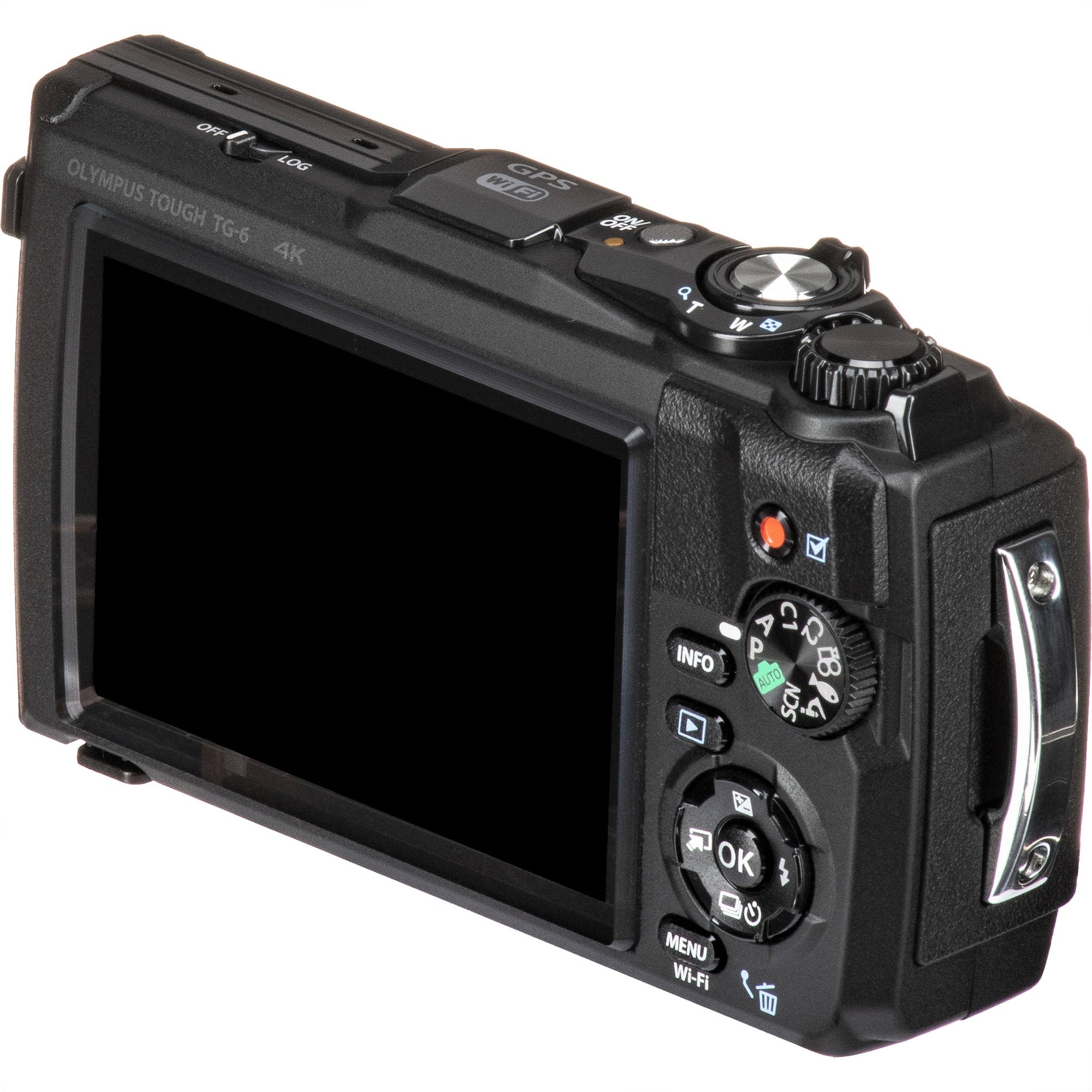Olympus Tough TG-6 Compact Digital Camera (Black & Red)