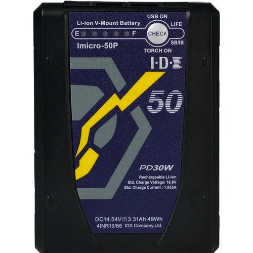 IDX Micro 49Wh Li-ion High Load V-Mount Battery