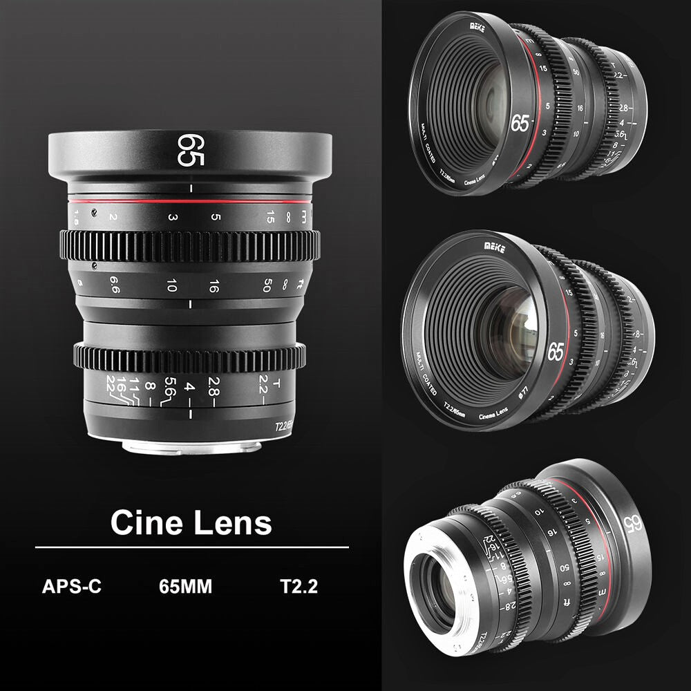 Meike Cinema Prime 65mm T2.2 Lens (MFT Mount)