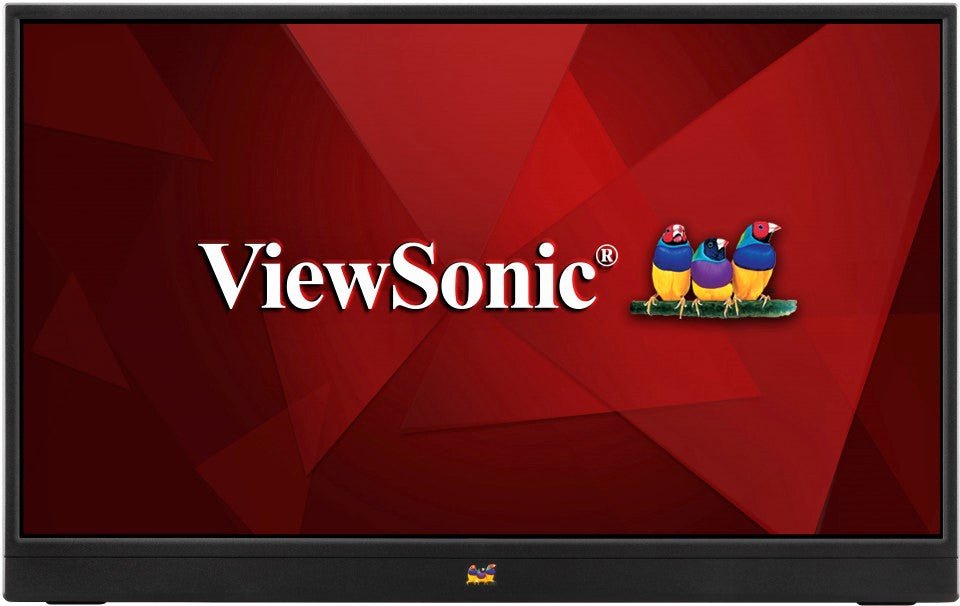 ViewSonic VA1655 15.6 Inch 1080p Portable IPS Monitor with Mobile Ergonomics, USB C, Mini HDMI and a Protective Case for Home and Office