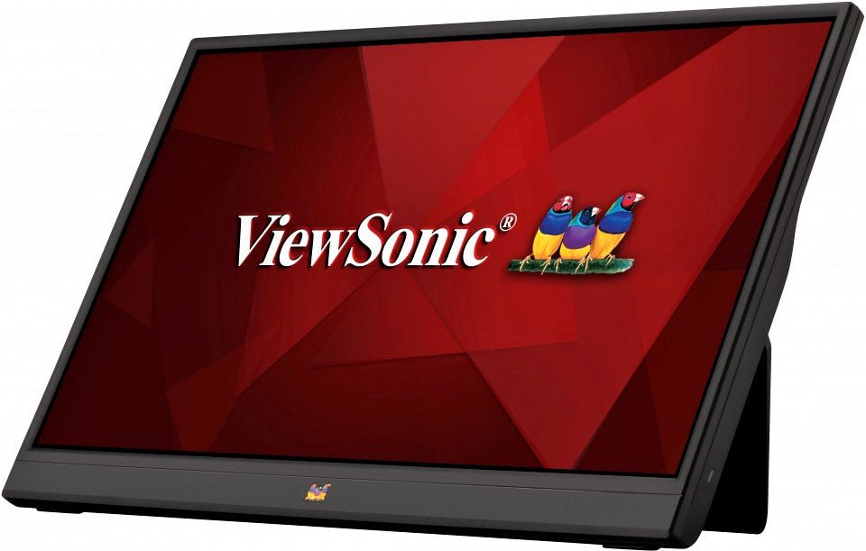 ViewSonic VA1655 15.6 Inch 1080p Portable IPS Monitor with Mobile Ergonomics, USB C, Mini HDMI and a Protective Case for Home and Office