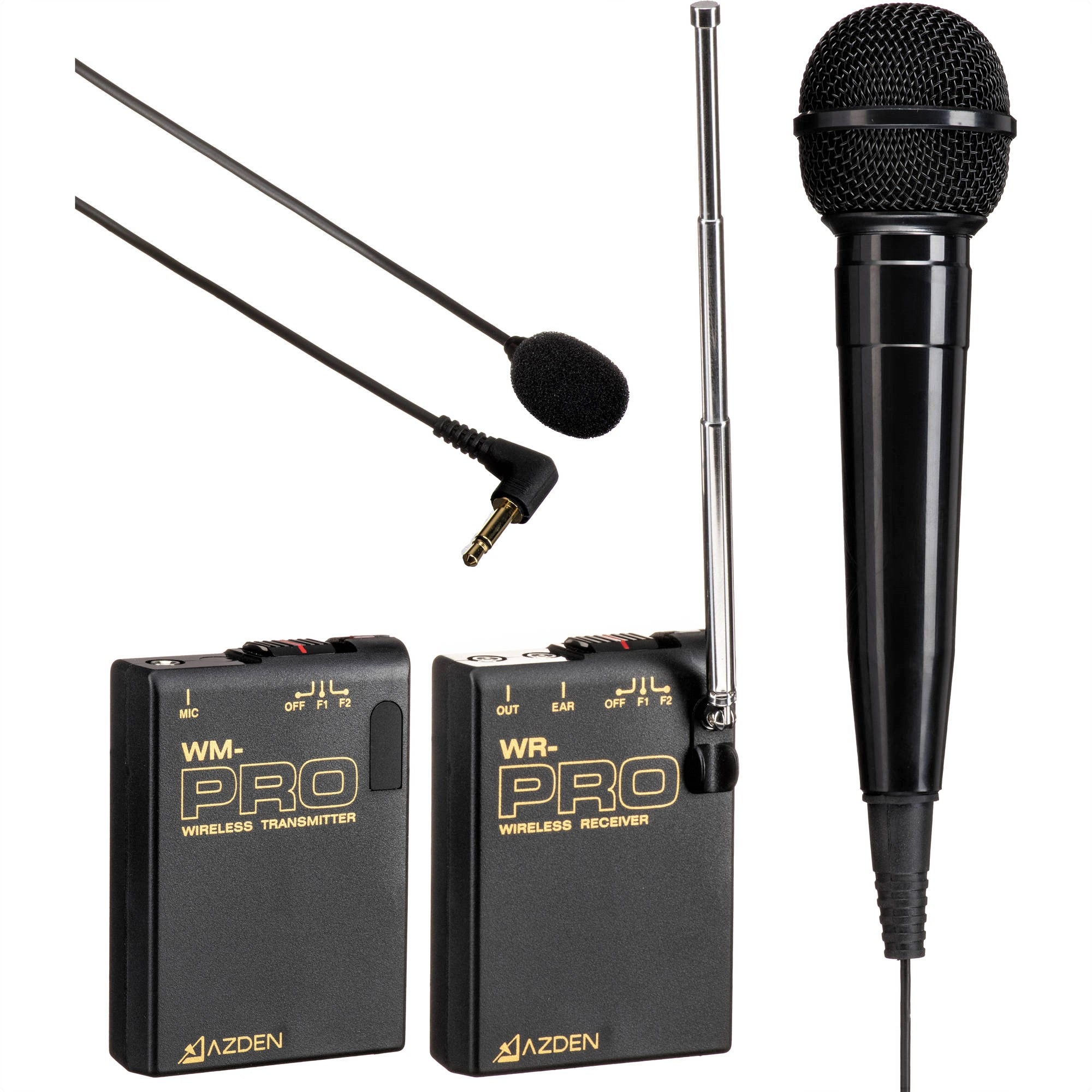 Azden VHF Wireless Microphone System with Wired Handheld Microphone